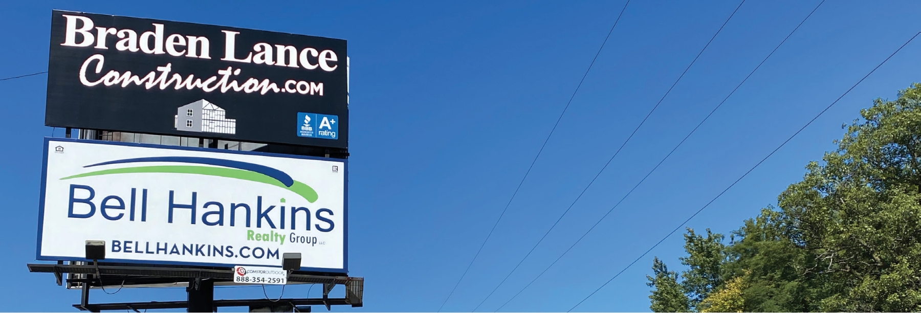 COMSTOR Outdoor bulletin billboard along an Ohio highway
